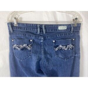 Kaba Jeans Skinny Rhinestone Embellished Embroidery Western Rodeo. S10
